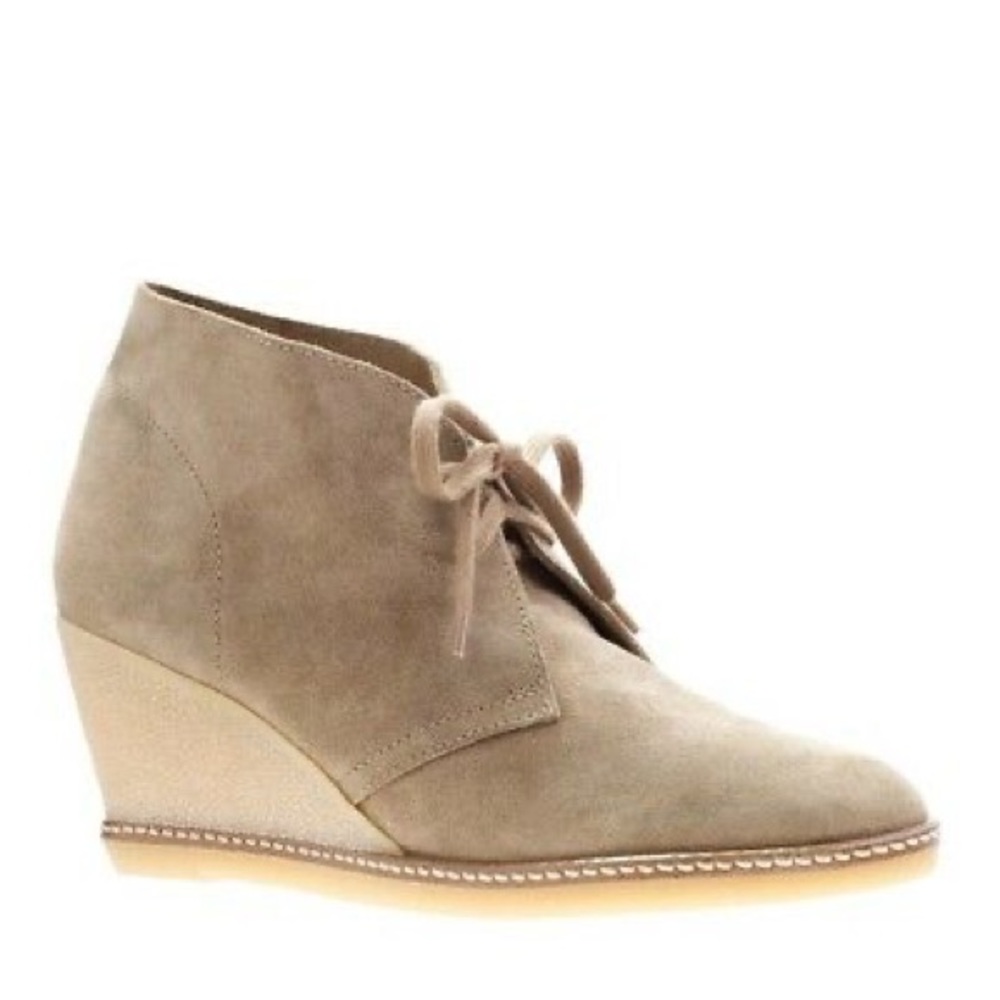 J.CREW MACALISTER SUEDE WEDGE BOOTIES